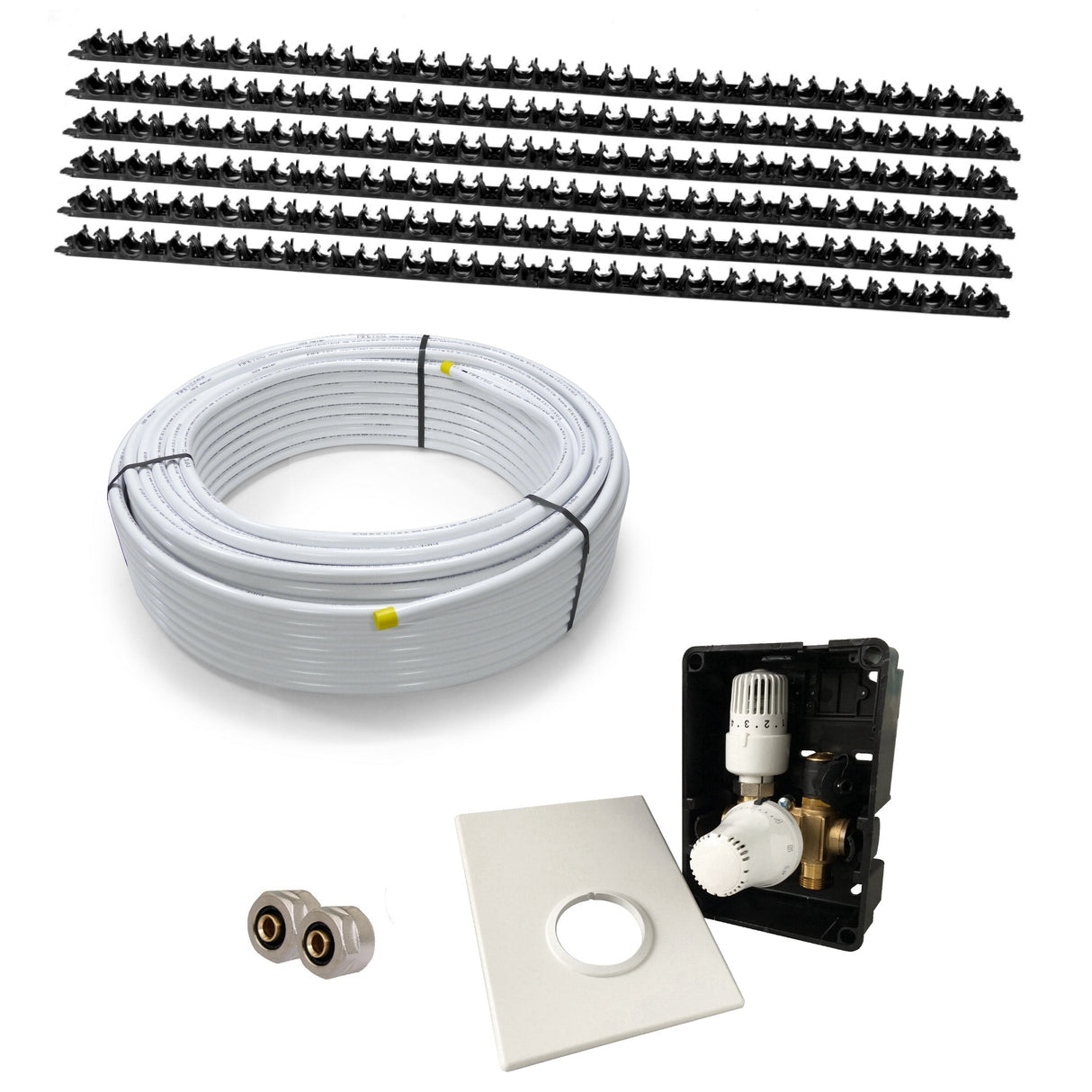 CLAMP Warmwasser Flächenheizung Komplettset Regelbox TH-RTL