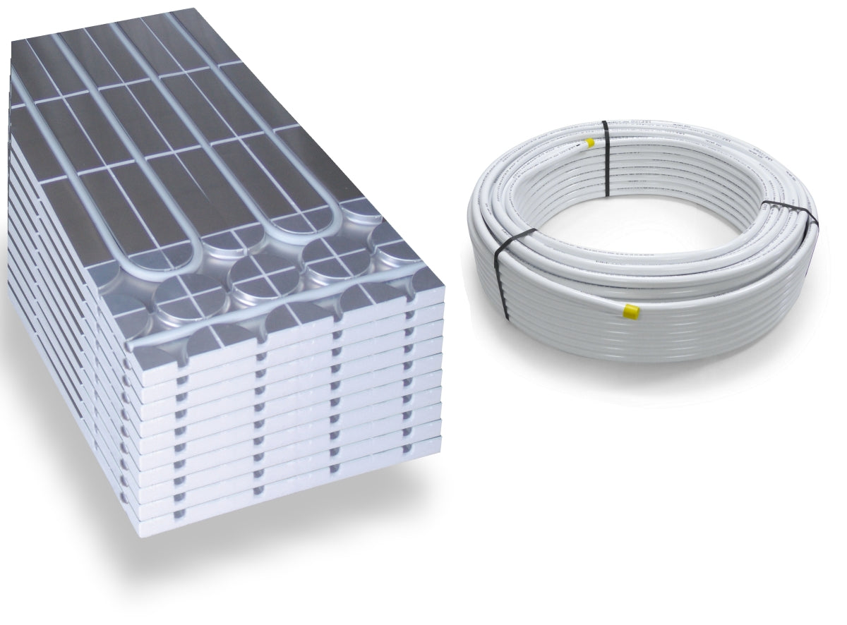 DRY Warmwasser Trocken Fußbodenheizung Komplettset ohne Regelung