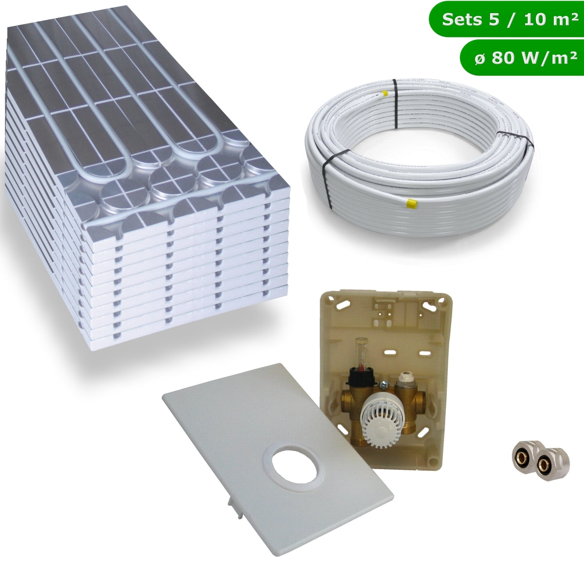 DRY Warmwasser Trocken Fußbodenheizung Komplettset Regelbox SI-RTL