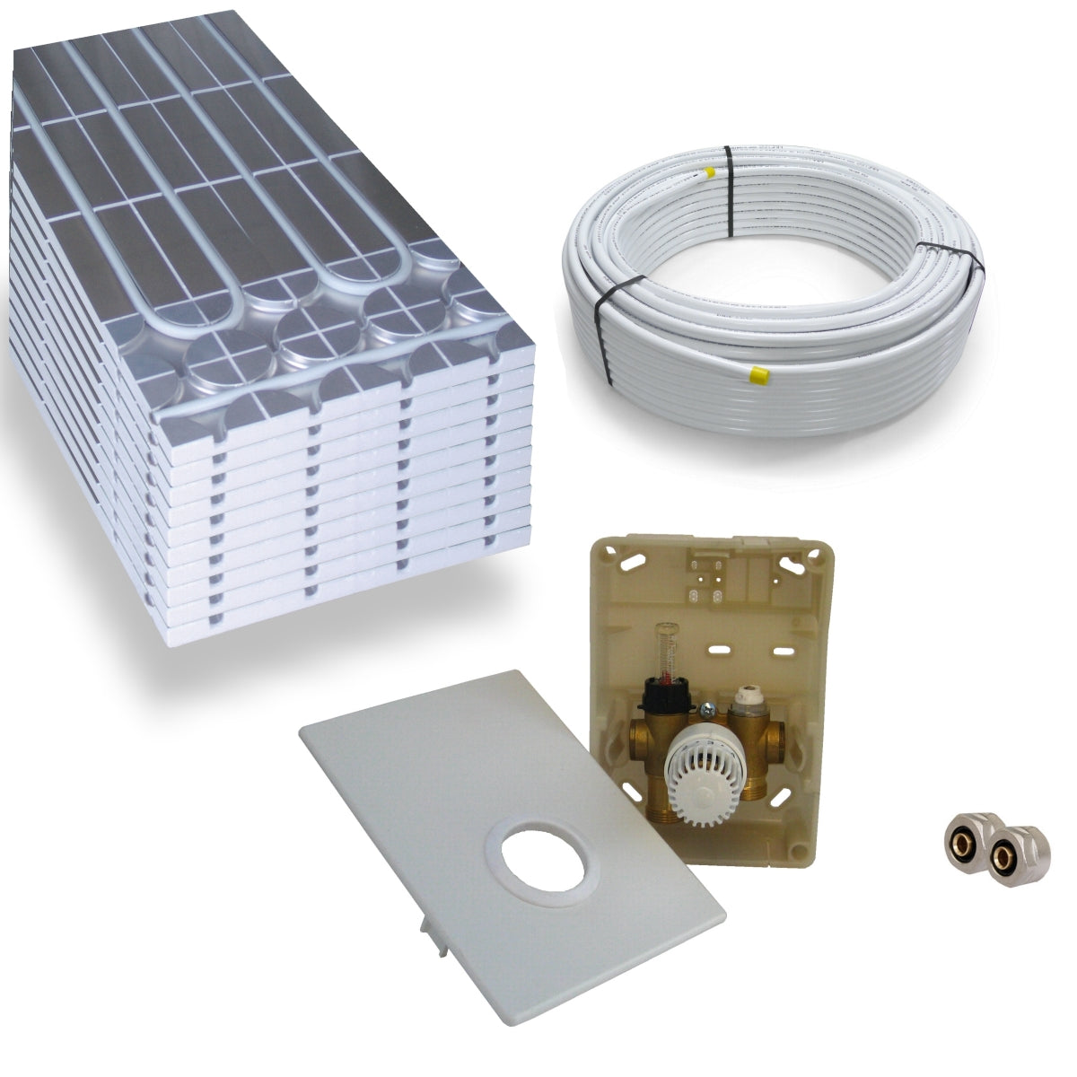 DRY Warmwasser Trocken Fußbodenheizung Komplettset Regelbox SI-RTL