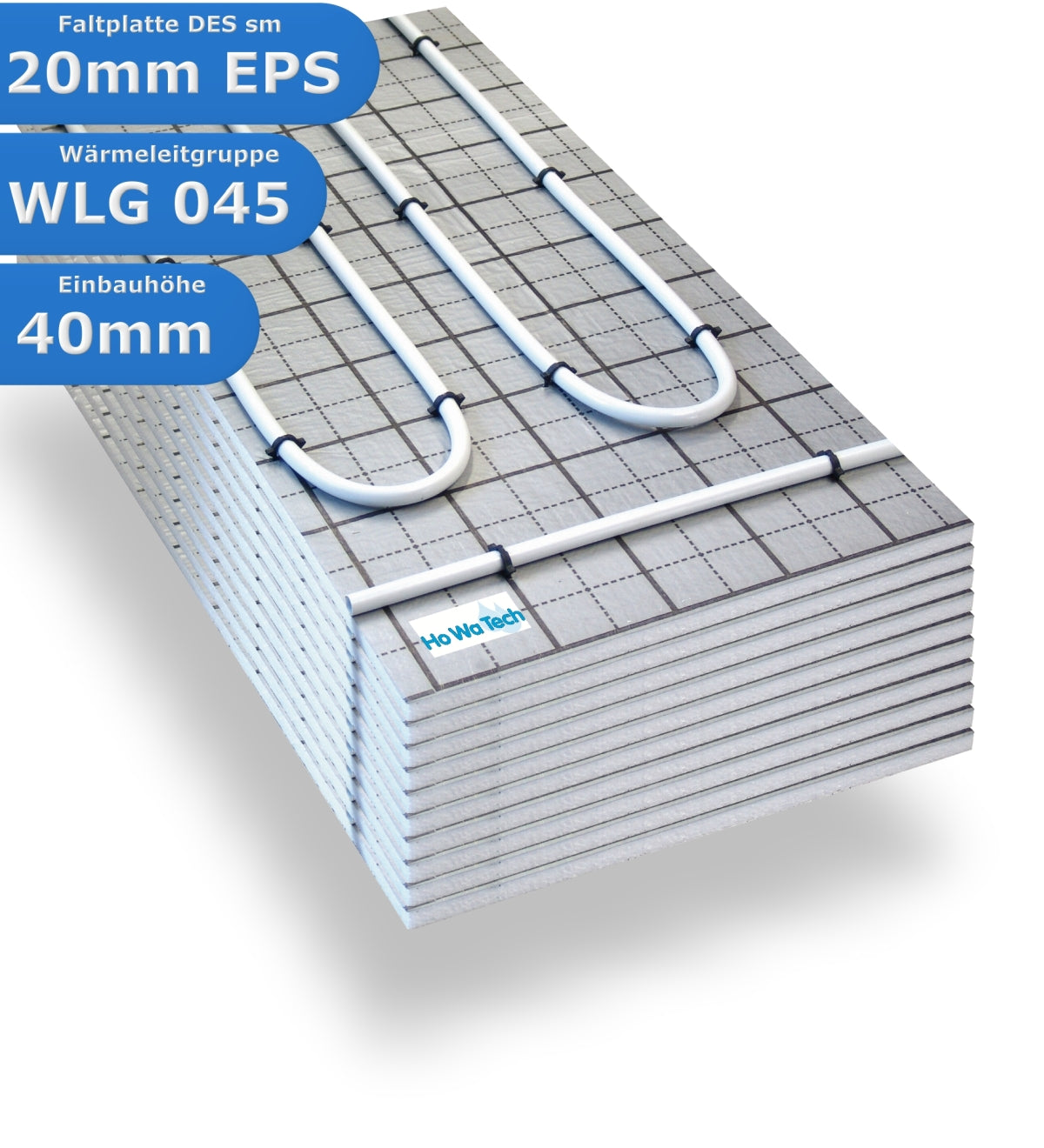 Warmwasser Fußbodenheizung TAC Systemplatte 20mm EPS