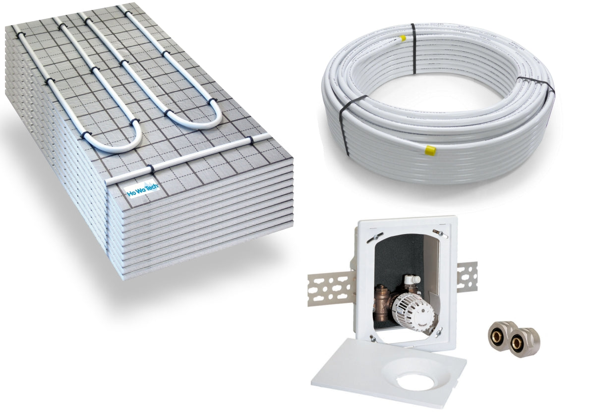 TAC Warmwasser Fußbodenheizung Komplettset Multibox RTL