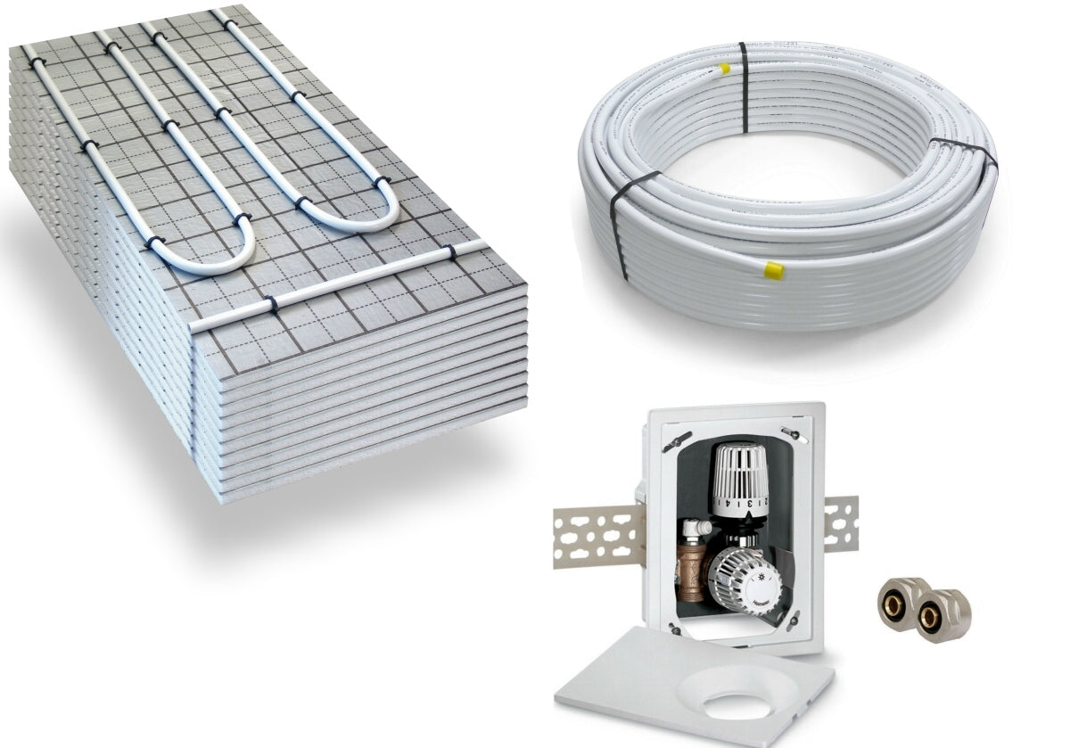 TAC Warmwasser Fußbodenheizung Komplettset Multibox K-RTL