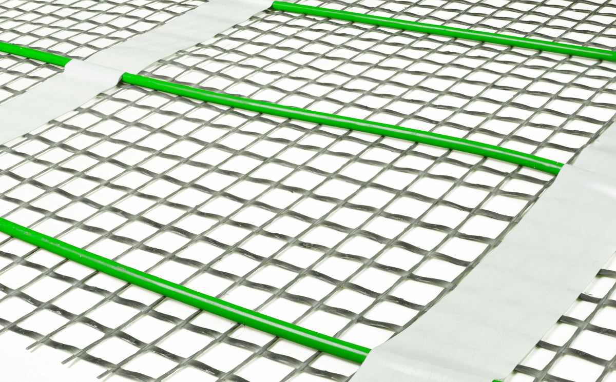 Fußbodenheizung Elektrisch Set Power | TWIN Bodenheizung Heizmatte 200 W/m² | Thermostat Standard