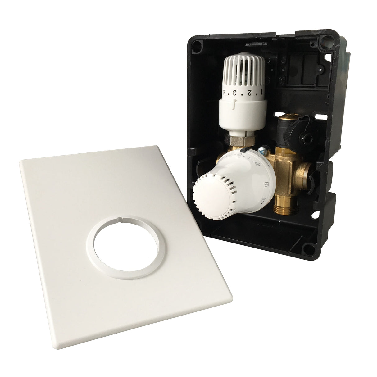 DRY Warmwasser Trocken Fußbodenheizung Komplettset Regelbox TH-RTL