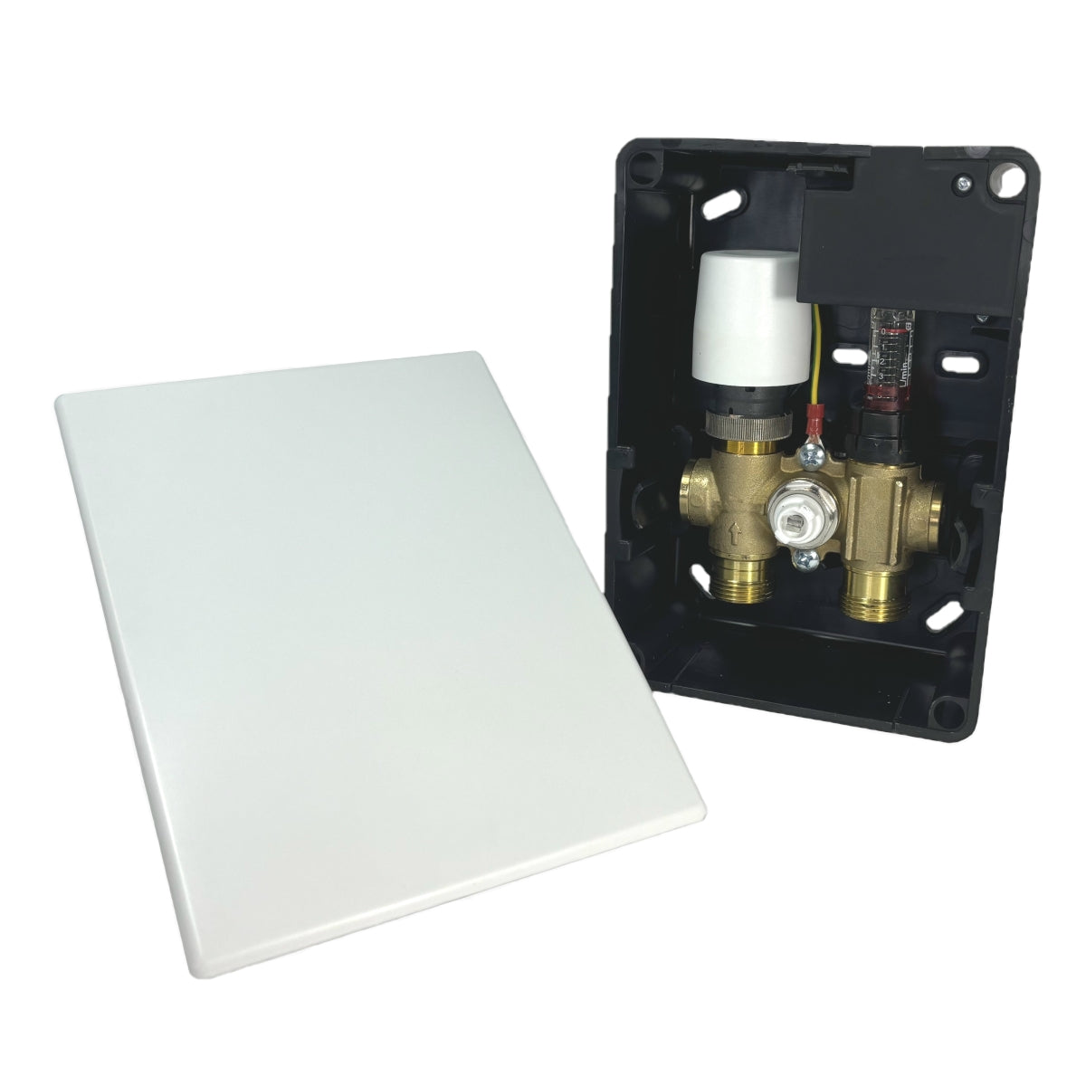 Fußbodenheizung Wasser Set mit Einrohr Heizmatte und E-Regelbox E-Regelbox WLAN Touch