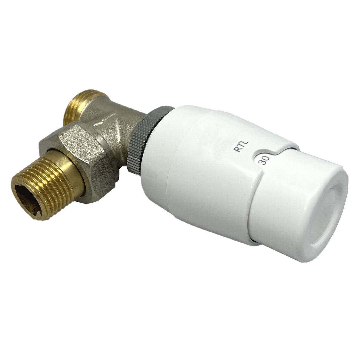 Fußbodenheizung Wasser Set Duo mit Doppelrohr Heizmatte und RTL-Ventil Eck