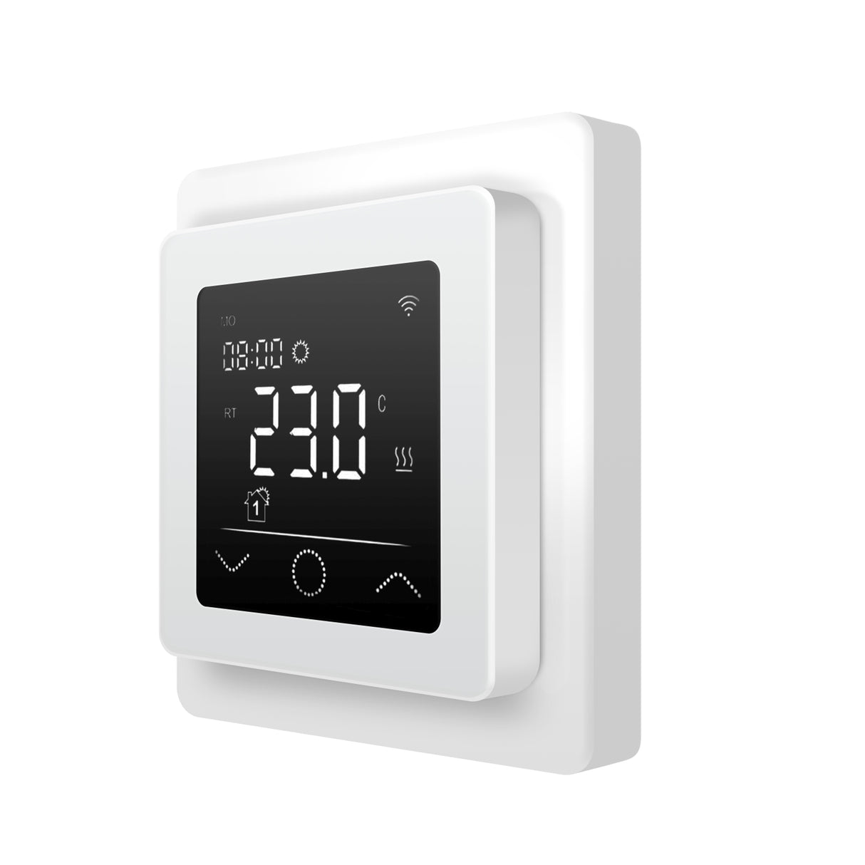 Fußbodenheizung Wasser Set Duo mit Doppelrohr Heizmatte und E-Regelbox WLAN Touch