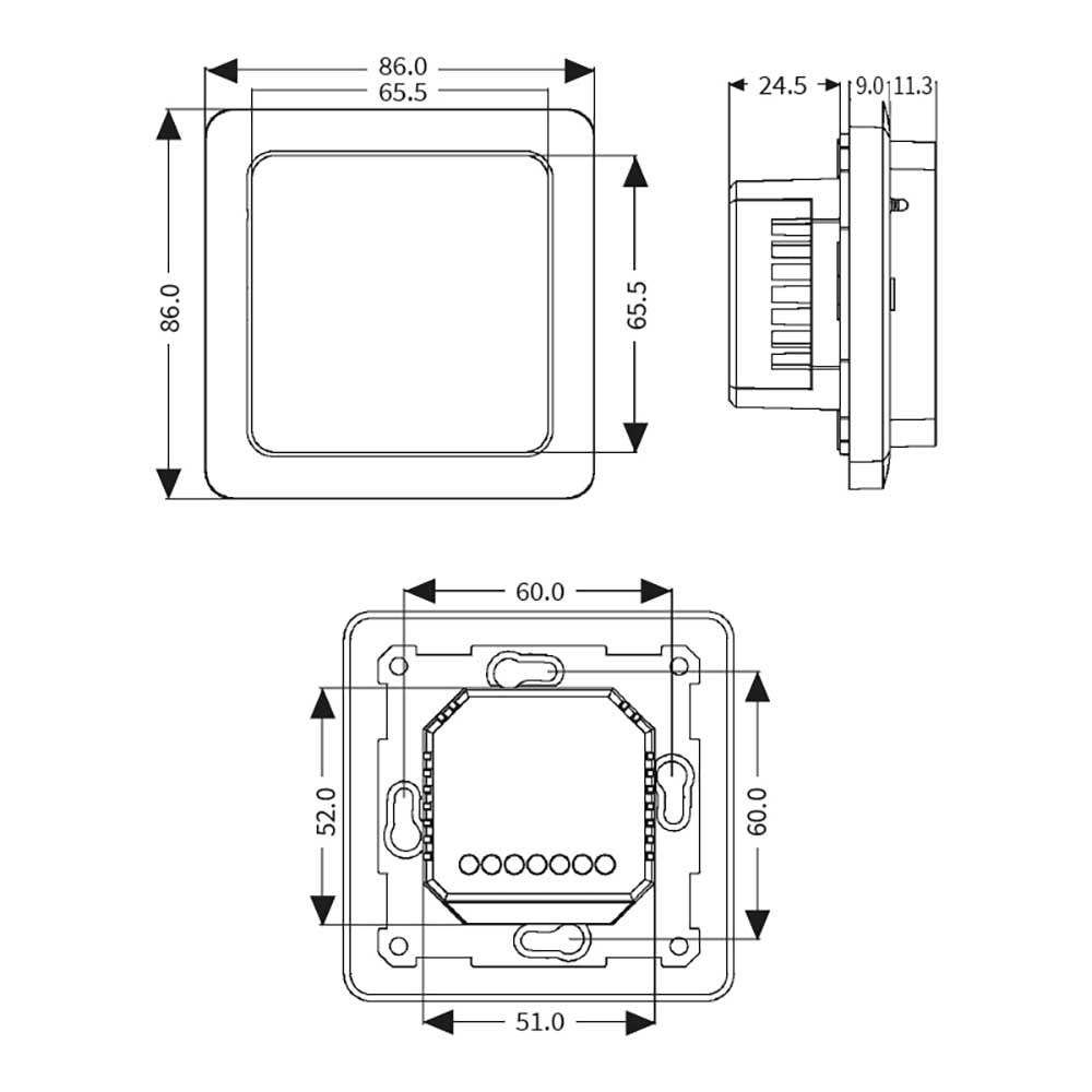 Fußbodenheizung Elektrisch Set ALU | Heizmatte 150 W/m² Laminat Parkett Vinyl | Thermostat WiFi Touch