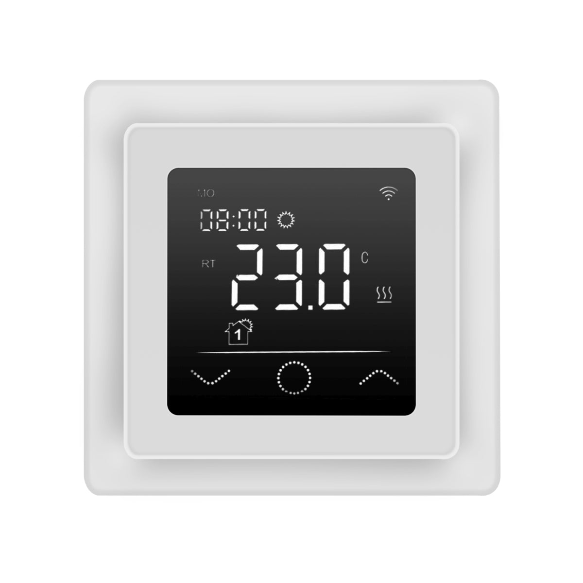 Fußbodenheizung Elektrisch Set Power | TWIN Bodenheizung Heizmatte 200 W/m² | Thermostat Touch weiß