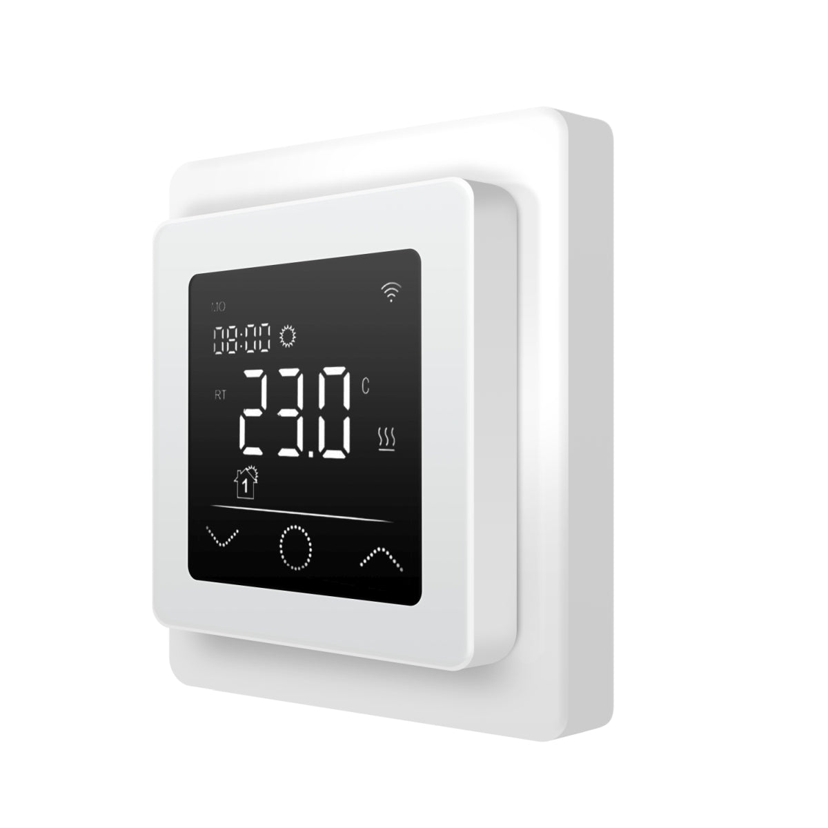 Fußbodenheizung Elektrisch Set Classic | TWIN Bodenheizung Heizmatte 150 W/m² | Thermostat Touch weiß