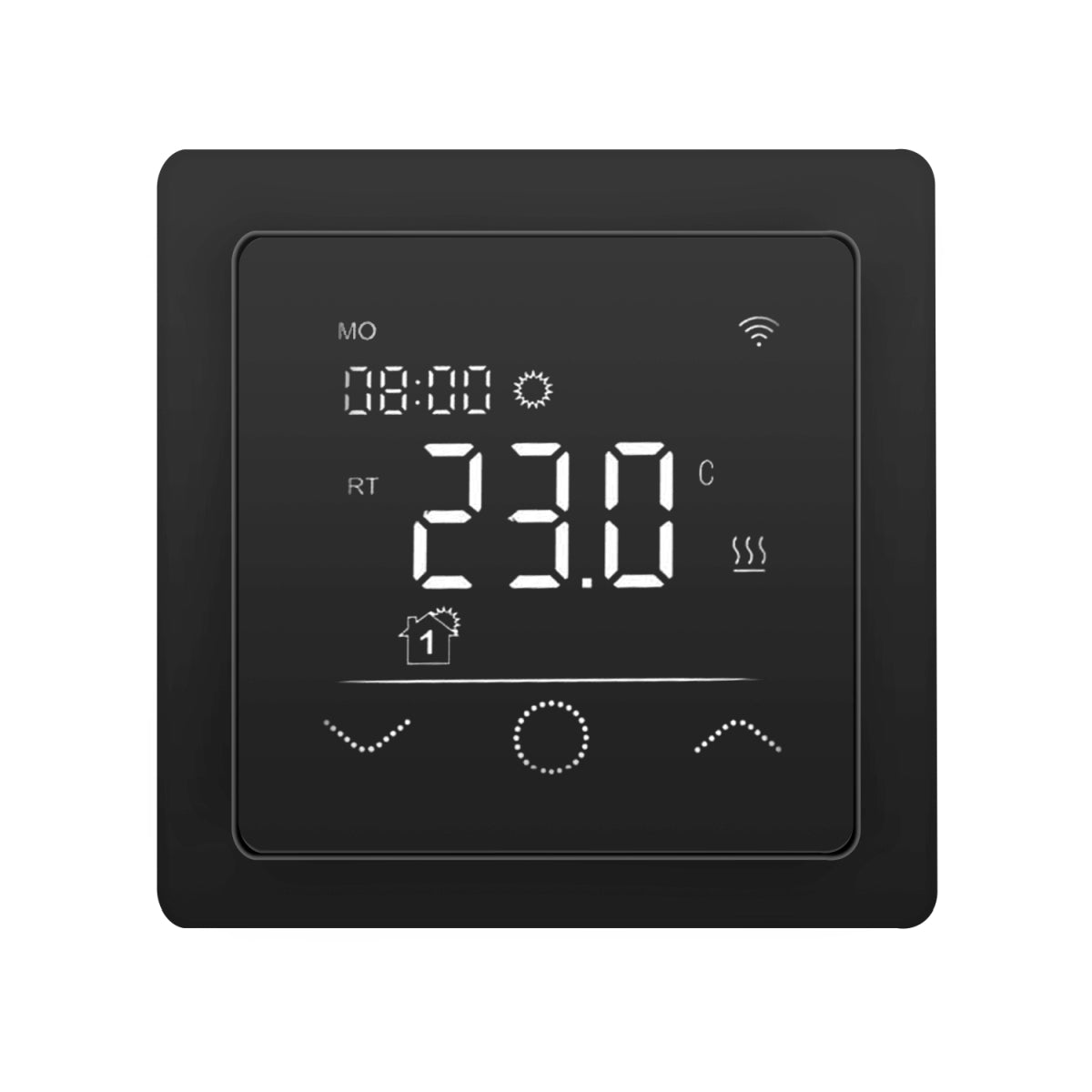 Fußbodenheizung Elektrisch Set Comfort | TWIN Bodenheizung Heizmatte 160 W/m² | Thermostat Touch schwarz