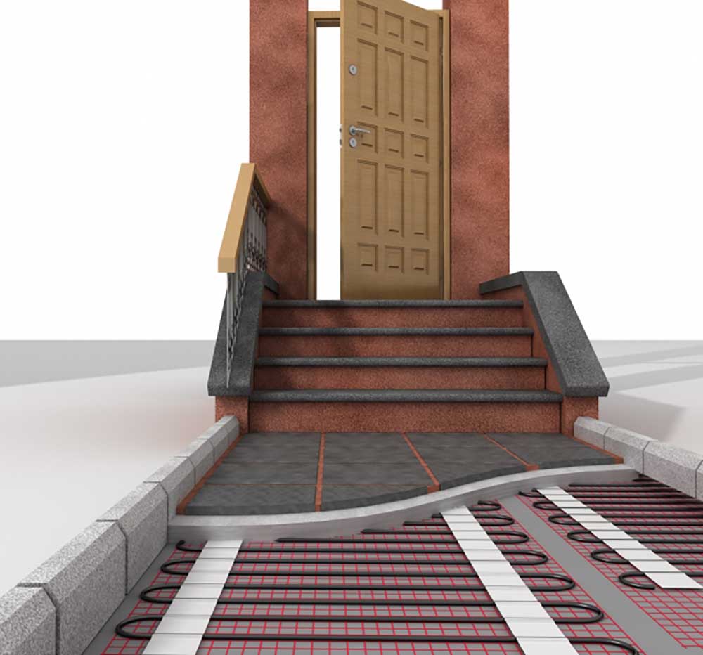 Freiflächen Heizung elektrisch Frostschutz 300 W/m² | eisfrei schneefrei 1-16 m²