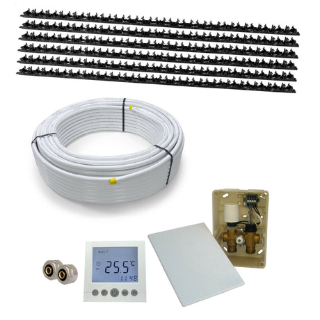 CLAMP Warmwasser Flächenheizung Komplettset E-Regelbox Digital