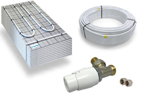 TAC Warmwasser Fußbodenheizung Komplettset RTL Eck