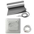 Fußbodenheizung Elektrisch Set ALU | Heizmatte 80 W/m² Laminat Parkett Vinyl | Thermostat Standard