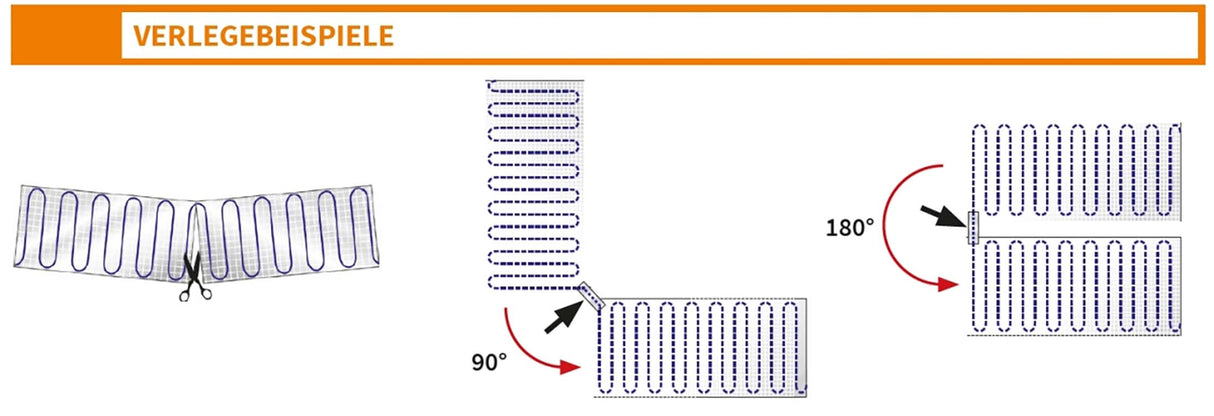 Fußbodenheizung Elektrisch Set Classic | TWIN Bodenheizung Heizmatte 150 W/m² | Thermostat WiFi Touch weiß