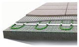 Fußbodenheizung Elektrisch Set Basic | TWIN Bodenheizung Heizmatte 100 W/m² | Thermostat Standard
