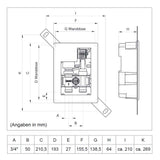CLAMP Warmwasser Flächenheizung Komplettset E-Regelbox Standard