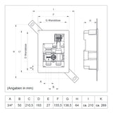 TAC Warmwasser Fußbodenheizung Komplettset E-Regelbox WLAN Touch (w)