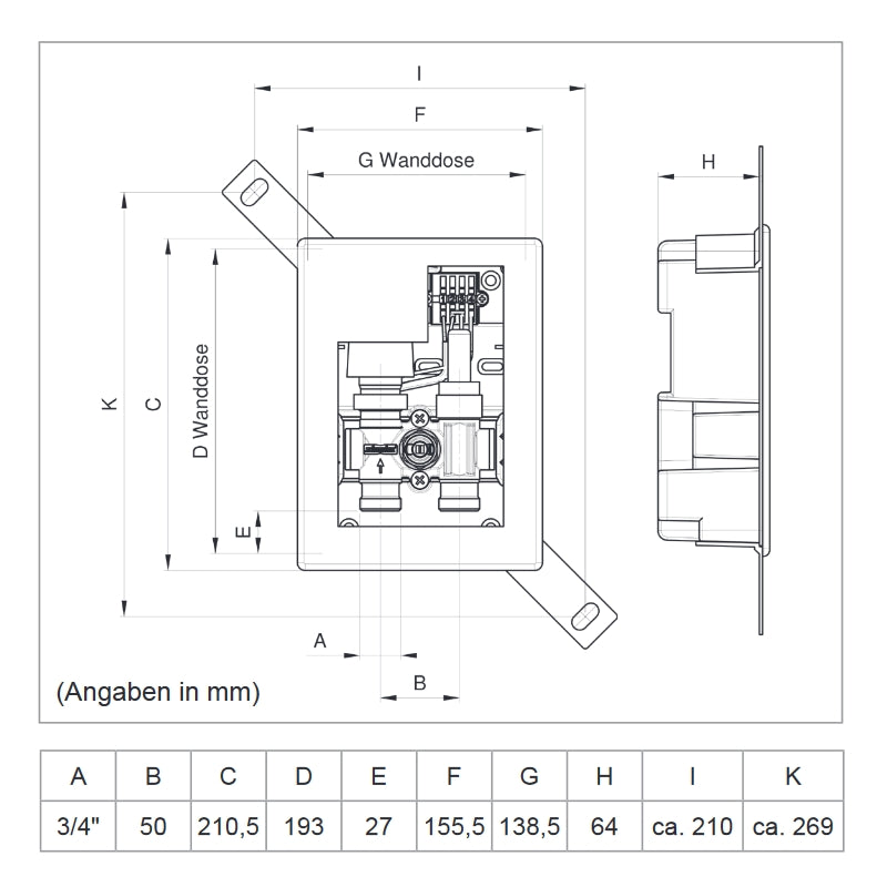 TAC Warmwasser Fußbodenheizung Komplettset E-Regelbox Standard