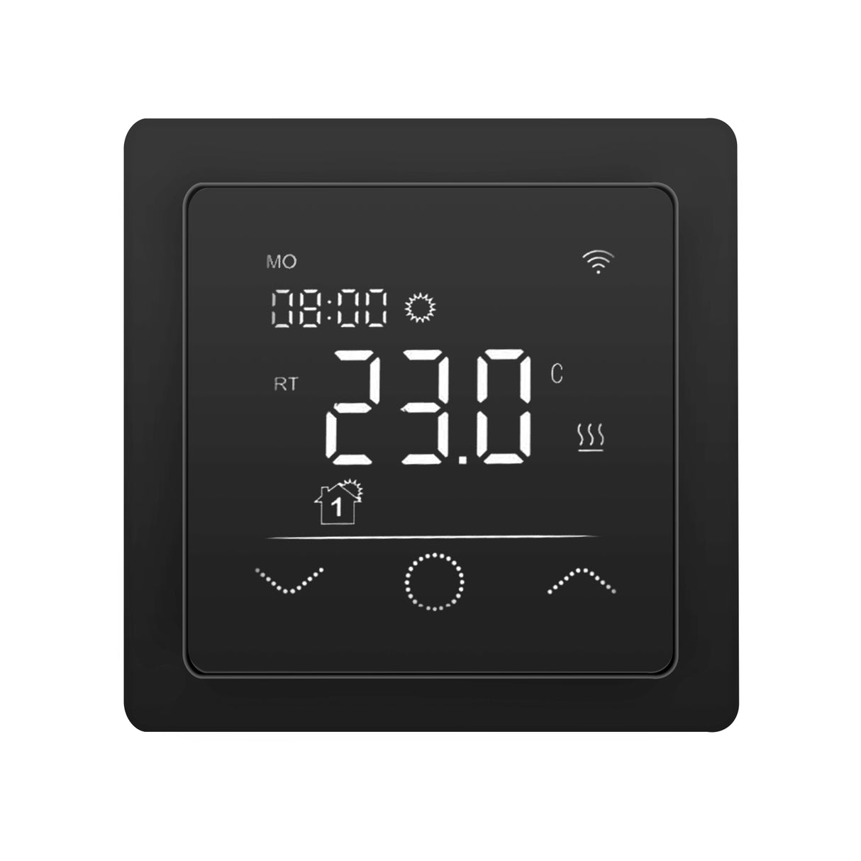 Fußbodenheizung Wasser Set Duo mit Doppelrohr Heizmatte und E-Regelbox WLAN Thermostat