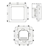 Fußbodenheizung Elektrisch Set ALU | Heizmatte 150 W/m² Laminat Parkett Vinyl | Thermostat WiFi Touch