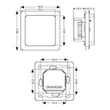 Fußbodenheizung Elektrisch Set Profi | Heizdraht 12 W/m auf Rolle und Touch Thermostat weiß