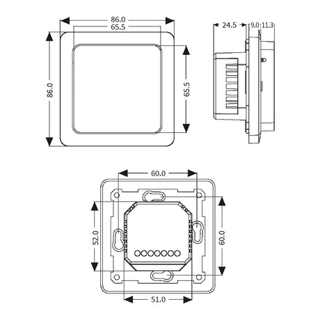 Fußbodenheizung Elektrisch Set Profi | Heizdraht 12 W/m auf Rolle und Touch Thermostat weiß